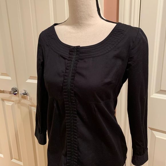 Old Navy Black Push Button Down Size XSmall - Picture 4 of 13